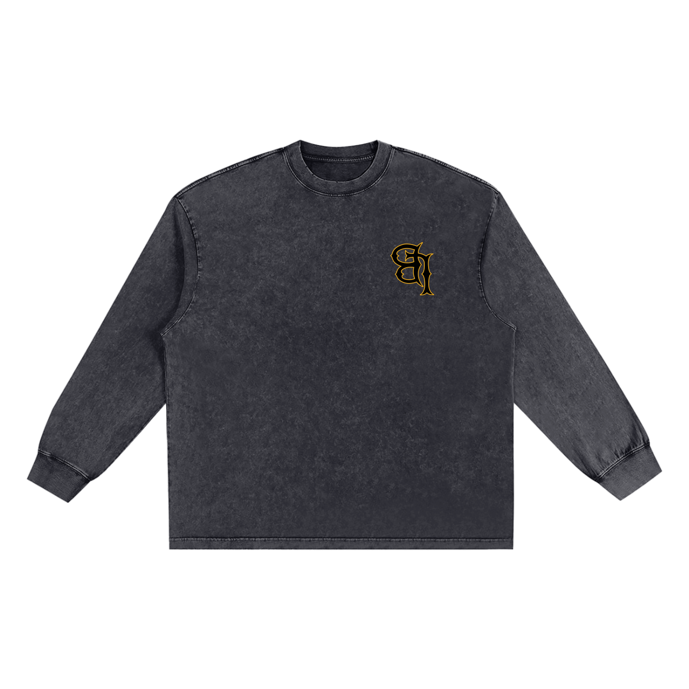 Snow Washed Oversize Long Sleeve Tee