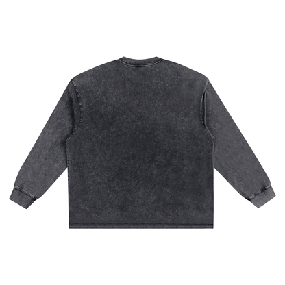 Snow Washed Oversize Long Sleeve Tee